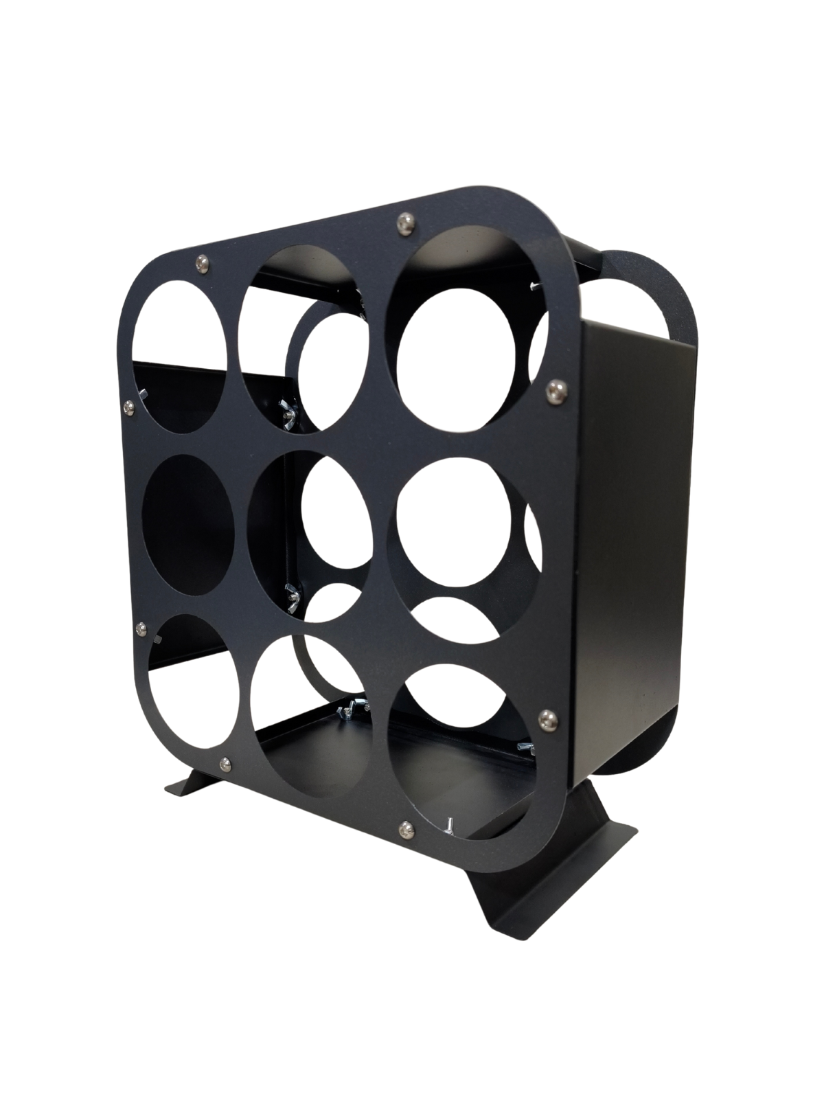 Rackuvin – Rack de vino de acero para 9 botellas