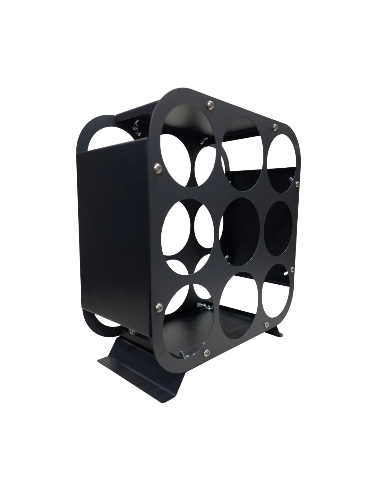 Rackuvin – Rack de vino de acero para 9 botellas