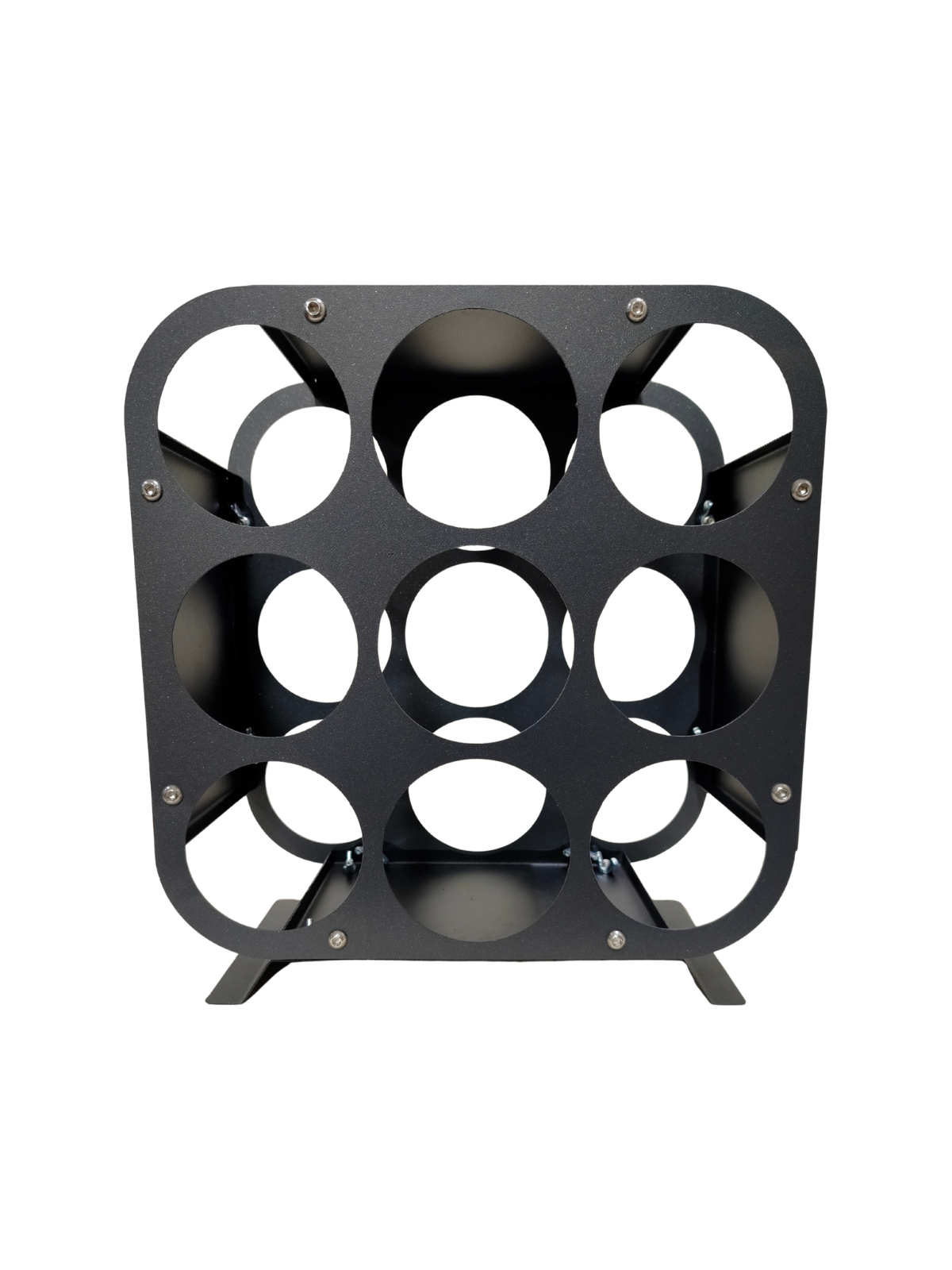 Rackuvin – Rack de vino de acero para 9 botellas