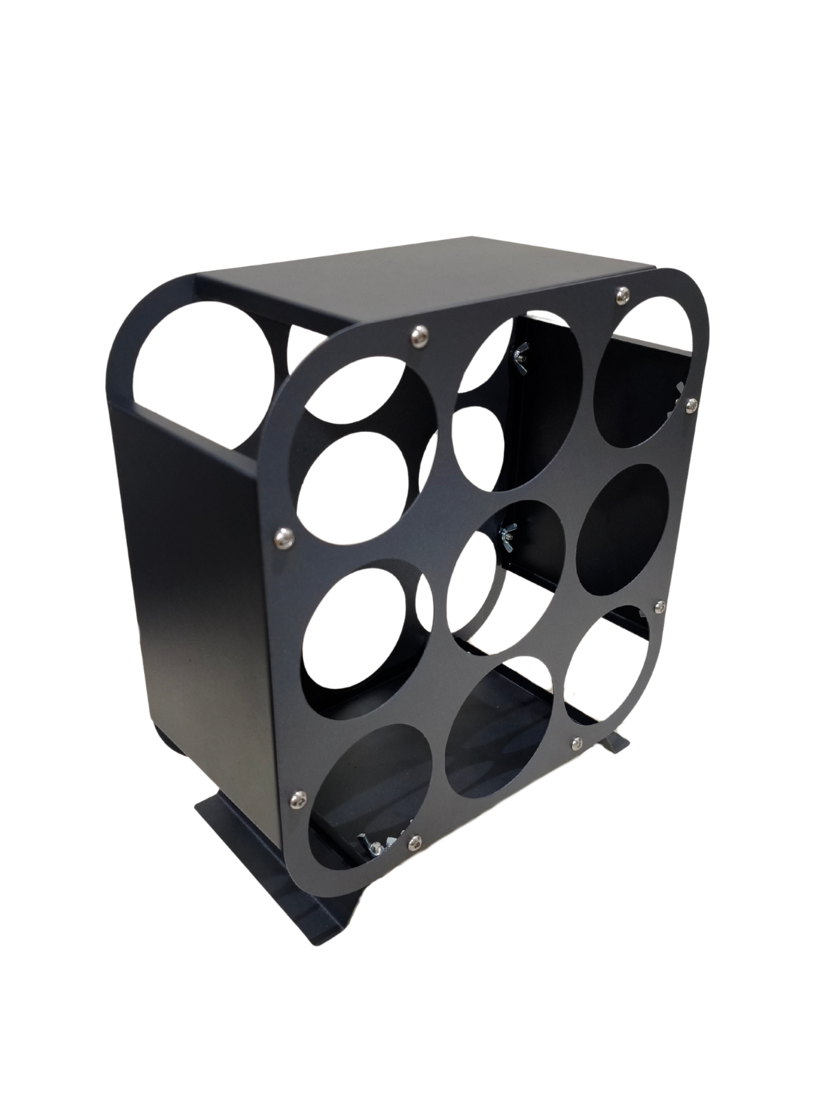 Rackuvin – Rack de vino de acero para 9 botellas