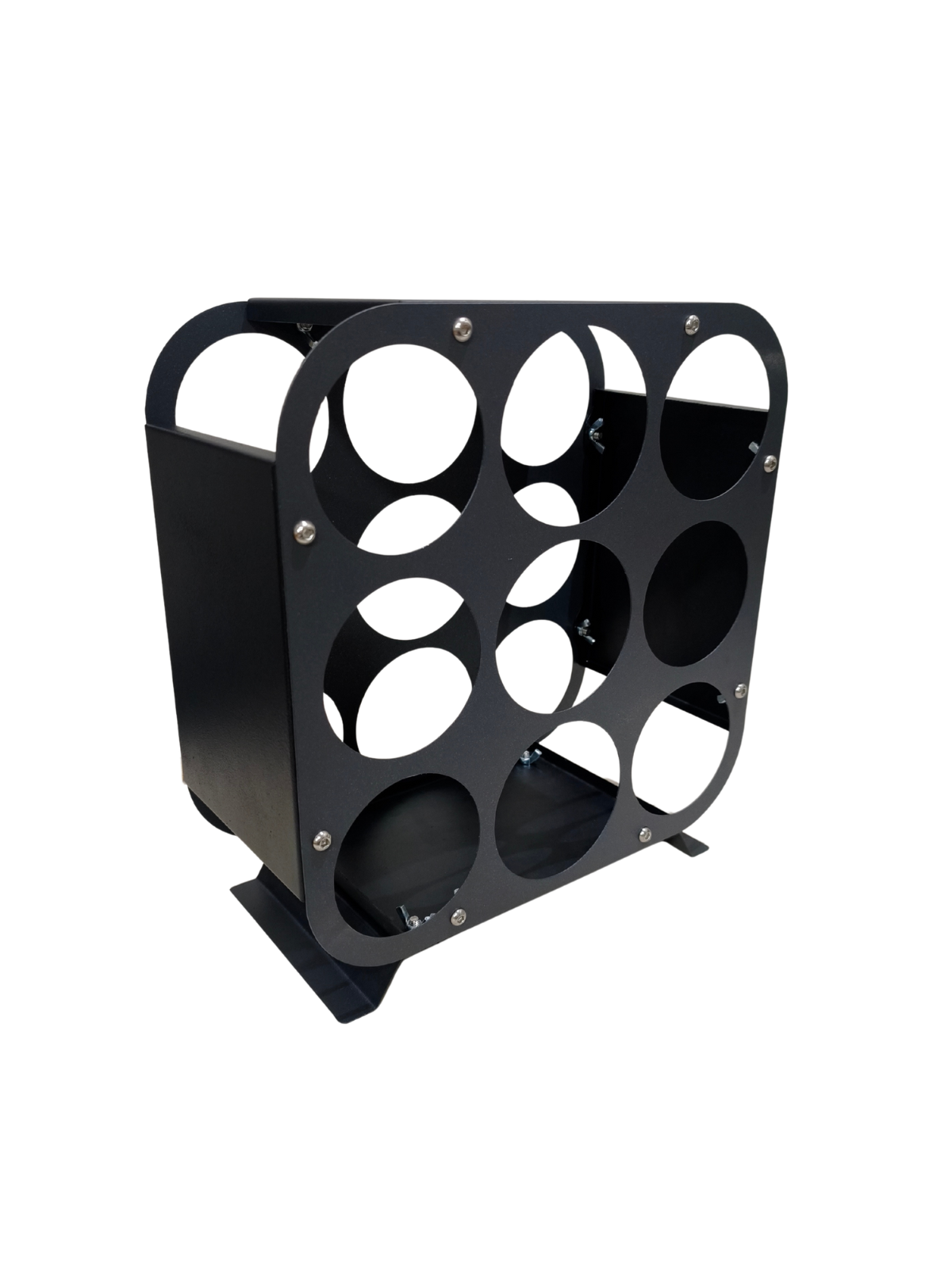 Rackuvin – Rack de vino de acero para 9 botellas