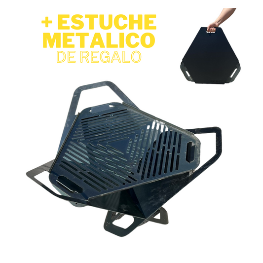 Parrillera Portatil Toro Grill + Estuche metalico de regalo
